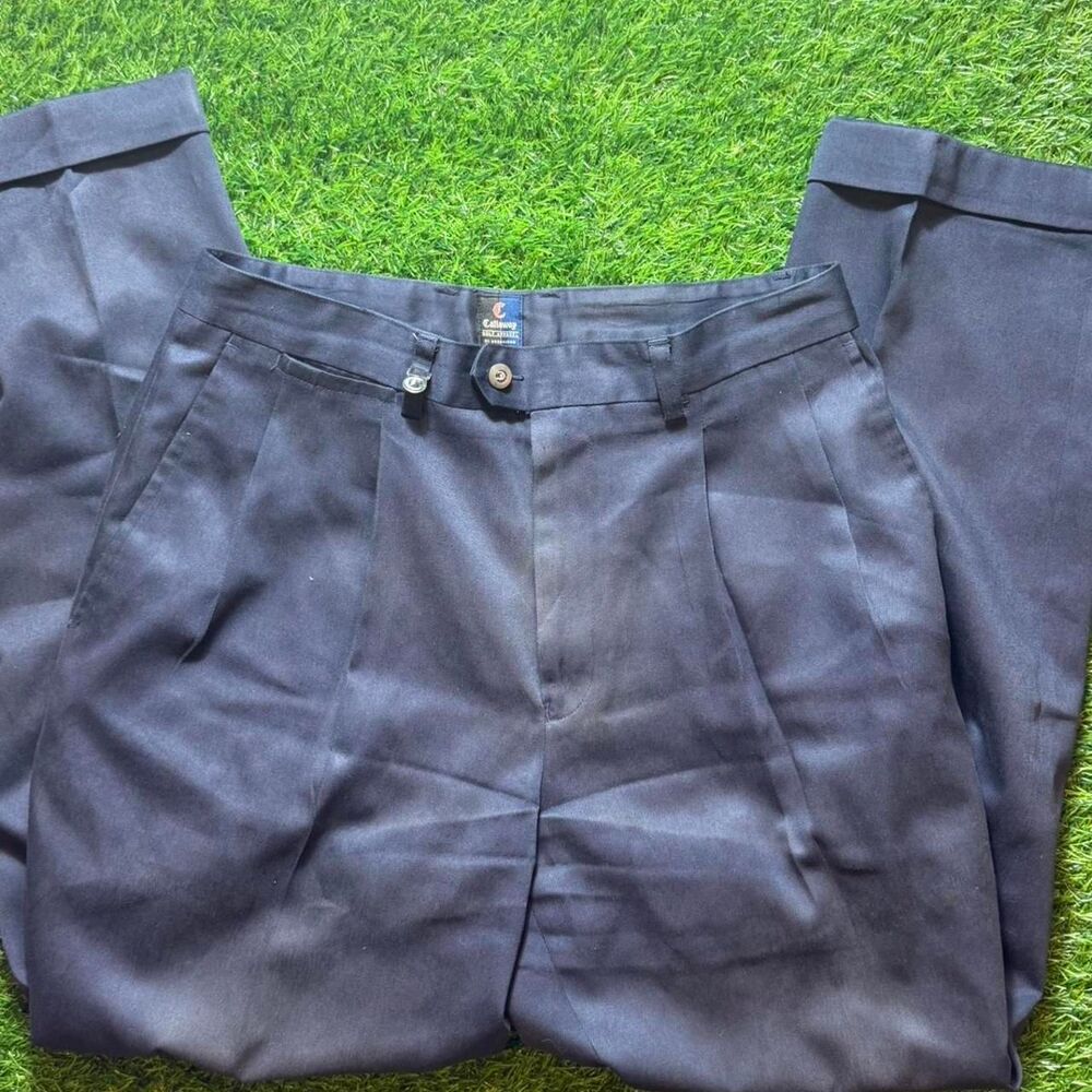 Callaway Men's Navy and Black Trousers